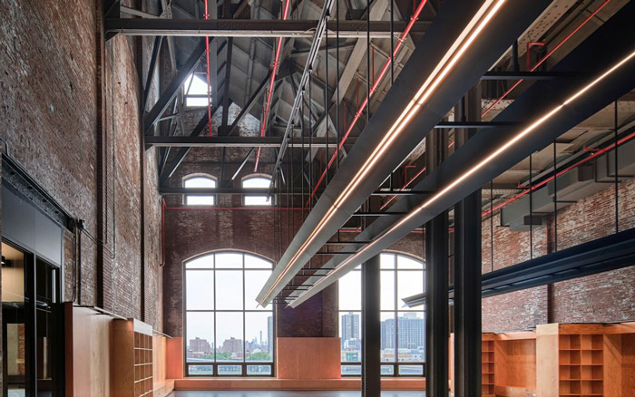 dream charter school indoor image with large windows and high ceilings